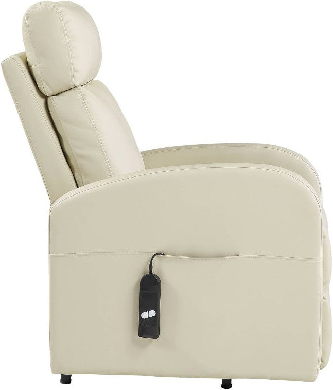RUKU Beige 28" Wide Recliner with Power Lift