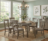 RUTHE Gray 7 Piece Dining Set