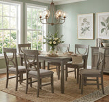 RUTHE Gray 7 Piece Dining Set