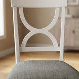 RUTHE White 18" Wide Dining Chair