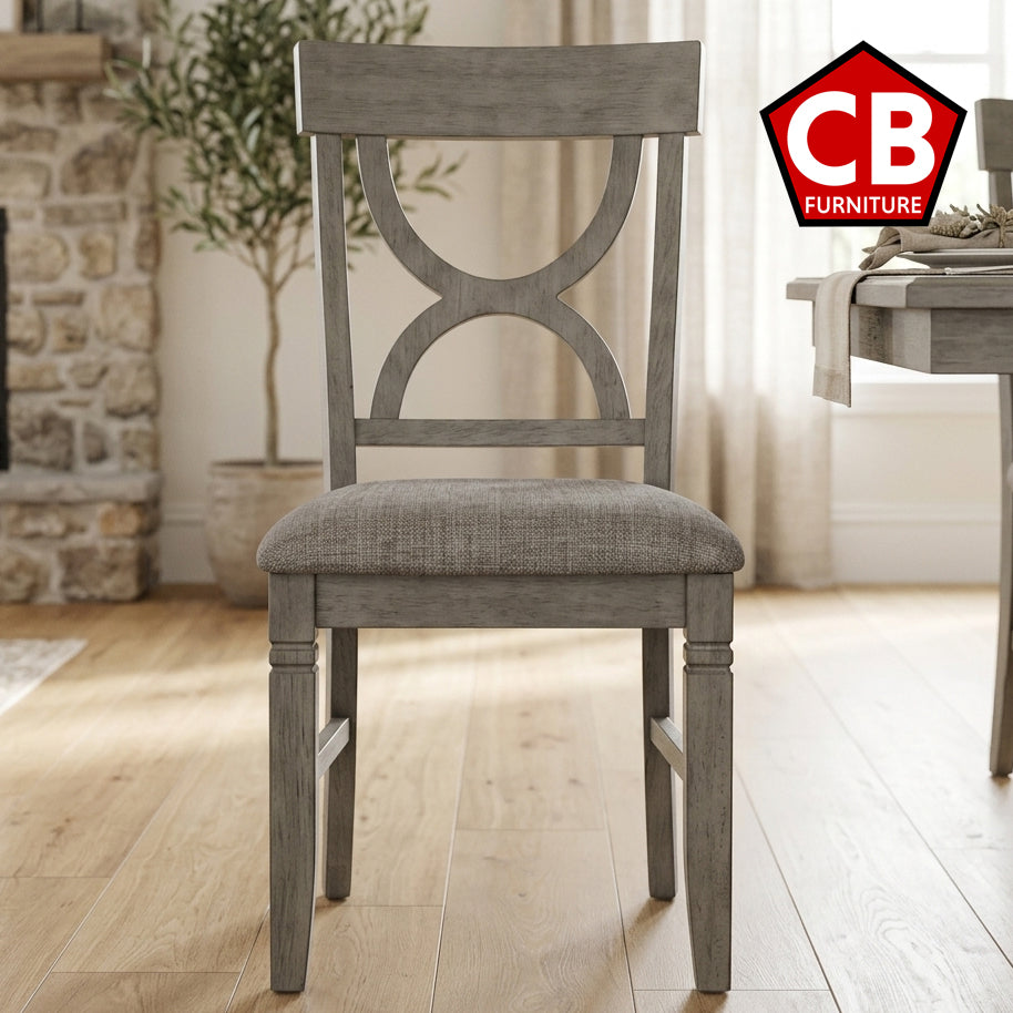 RUTHE Gray 18" Wide Dining Chair