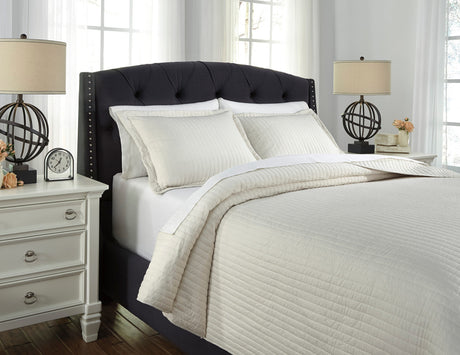 Raleda Buff Coverlet Set