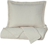 Raleda Buff Coverlet Set