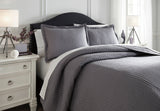 Raleda Gray Coverlet Set