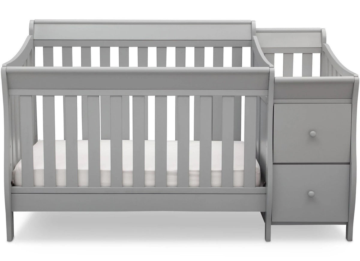 REECE Gray Crib N Changer