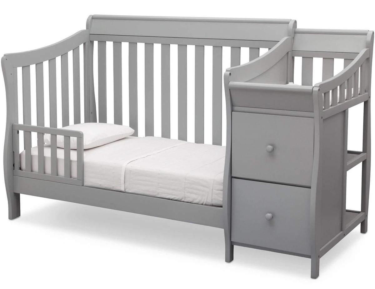 REECE Gray Crib N Changer