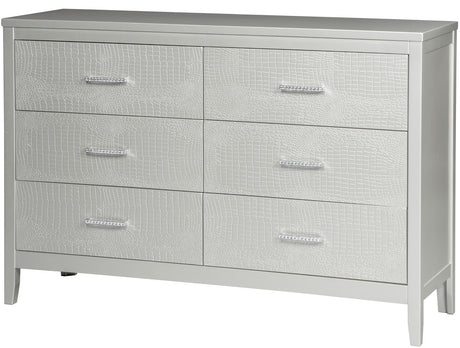 Rianni Silver Dresser & Mirror