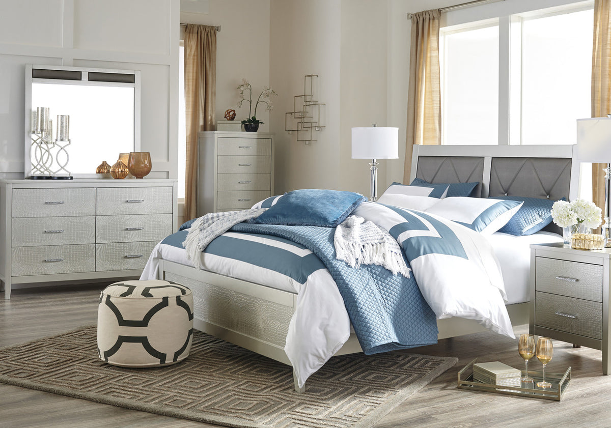 Rianni Silver Bedroom Set