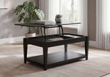 RICHARD Black 48" Wide Lift-Top Coffee Table