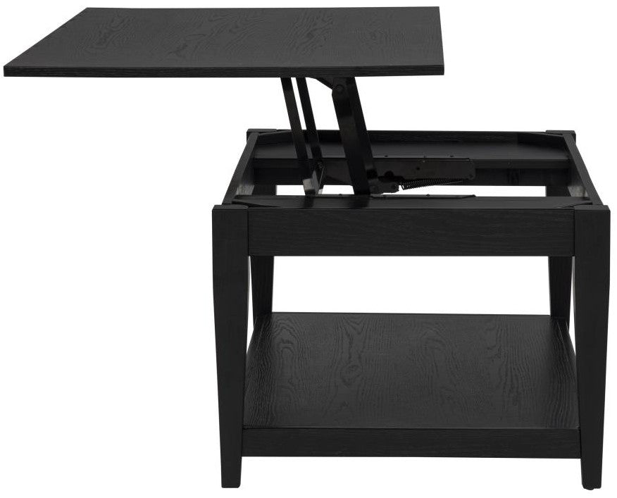 RICHARD Black 48" Wide Lift-Top Coffee Table