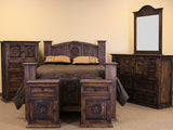 RIGGINS Dark Brown Bedroom Set