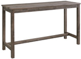 RILEY Gray 60" Wide 4 Piece Counter Set with USB Connection