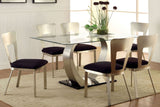 ROMULUS Satin 7 Piece Dining Set
