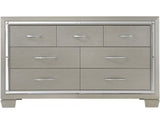 GIORGIA Champagne 63" Wide Dresser & Lighted Mirror