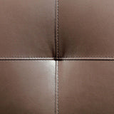 ROUGE Brown Faux Leather Sofa & Loveseat (RTA)