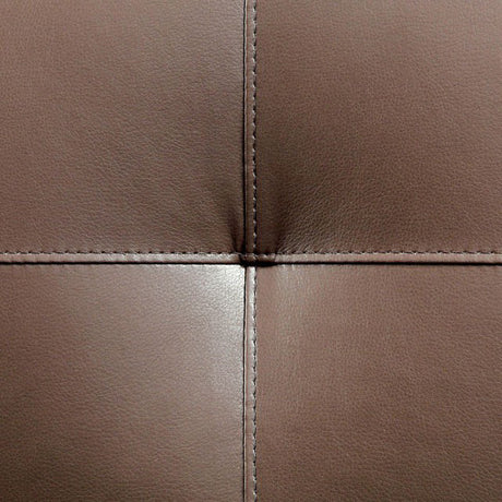 ROUGE Brown Faux Leather Sofa & Loveseat (RTA)