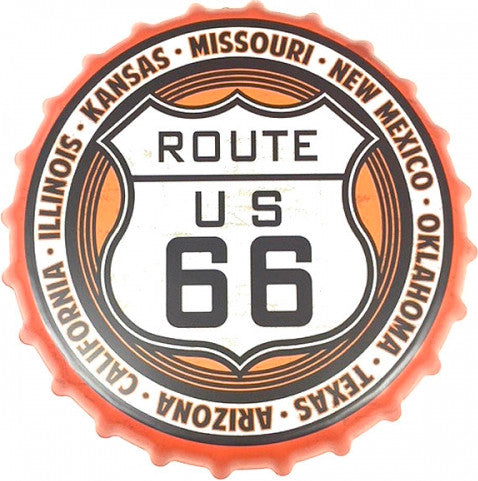 ROUTE 66 14" Wide Wall Decor