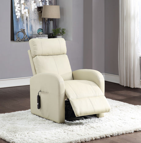 RUKU Beige 28" Wide Recliner with Power Lift