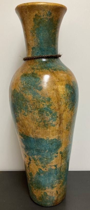 RUTILA Green and Yellow 30.5"H Vase