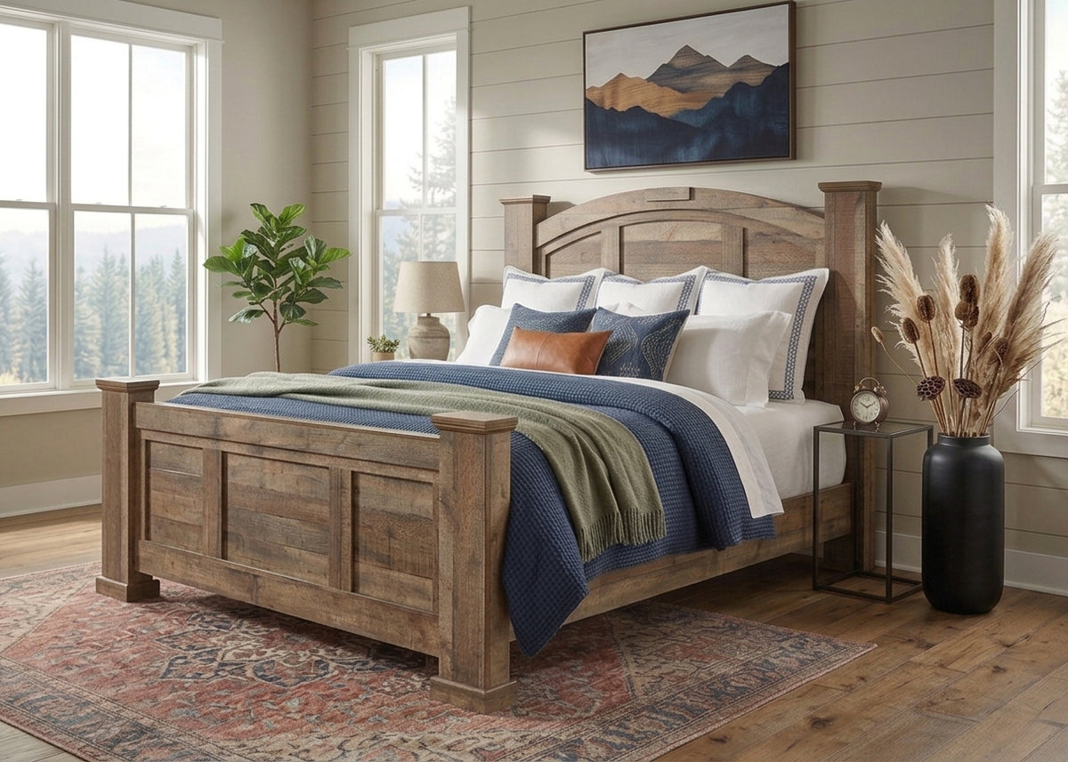 SABINE Gray 60" Height Poster Bed
