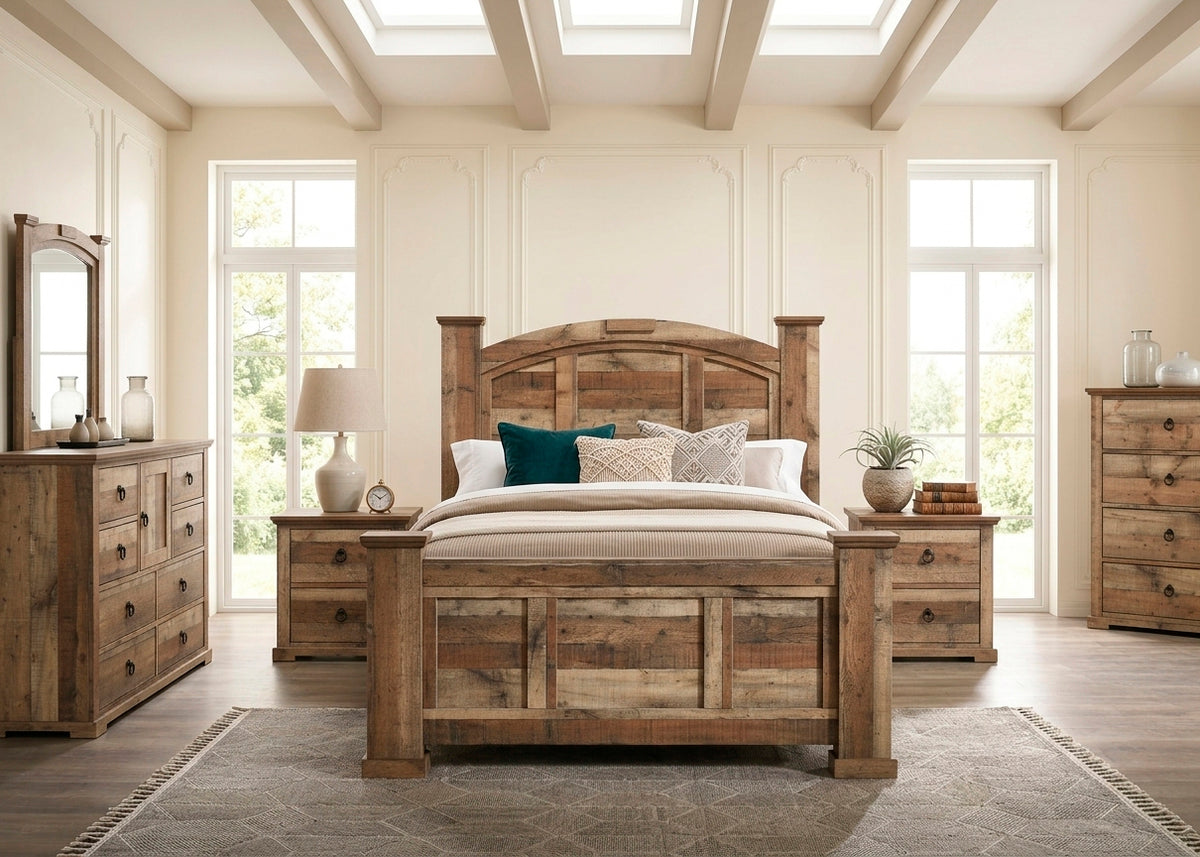 SABINE Gray 60" Height Poster Bed