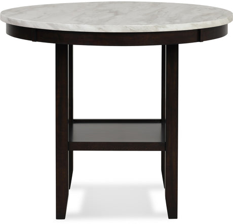 SAFIRE Gray & White 5 Piece Counter Height Set