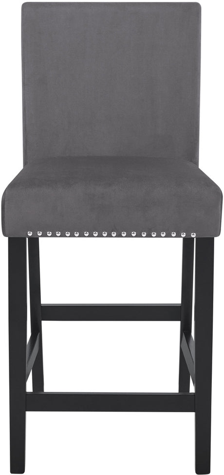 SAFIRE Gray & White 5 Piece Counter Height Set