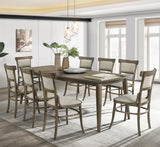 SAINT PAUL Vintage Walnut 9 Piece Dining Set