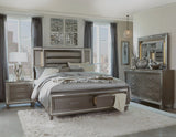 SATTEVA Silver-Gray 72" Height Storage Bed with Lighting