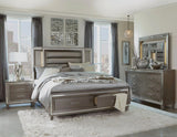 SATTEVA Silver-Gray Storage Bedroom Set