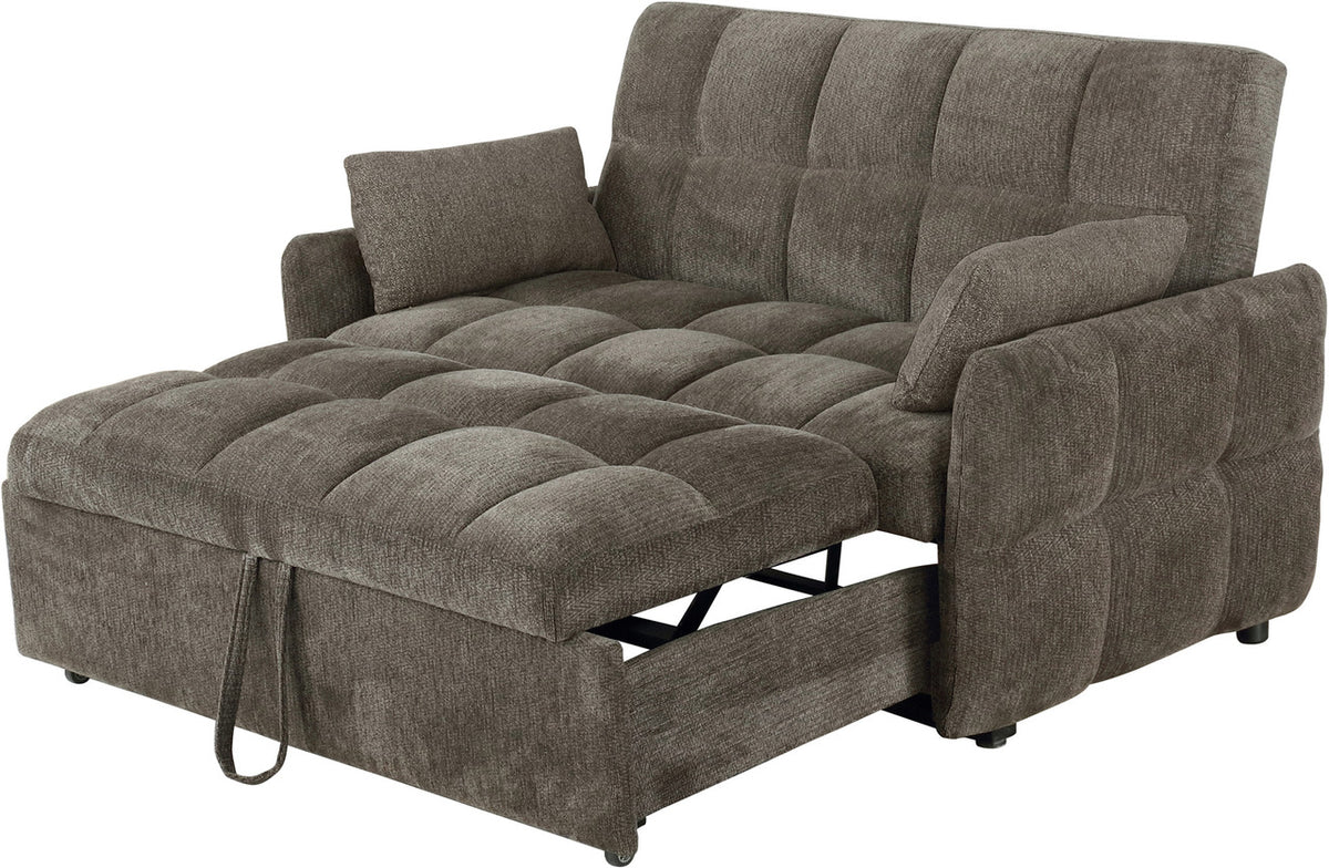 SEYCHELLE Brown 59" Wide Sleeper Sofa