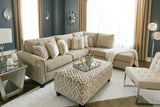 SIANELLI Beige 117" Wide Sectional
