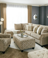 SIANELLI Beige 117" Wide Sectional