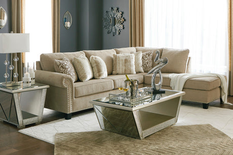 SIANELLI Beige 117" Wide Sectional