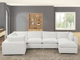 SIFNOS Beige Performance Fabric 156" x 88" True Modular "Cloud" Sectional