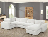 SIFNOS Beige Performance Fabric 156" x 88" True Modular "Cloud" Sectional