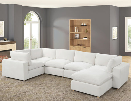 SIFNOS Beige Performance Fabric 156" x 88" True Modular "Cloud" Sectional