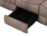 SNIDER Brown Reclining Sofa & Glider Loveseat