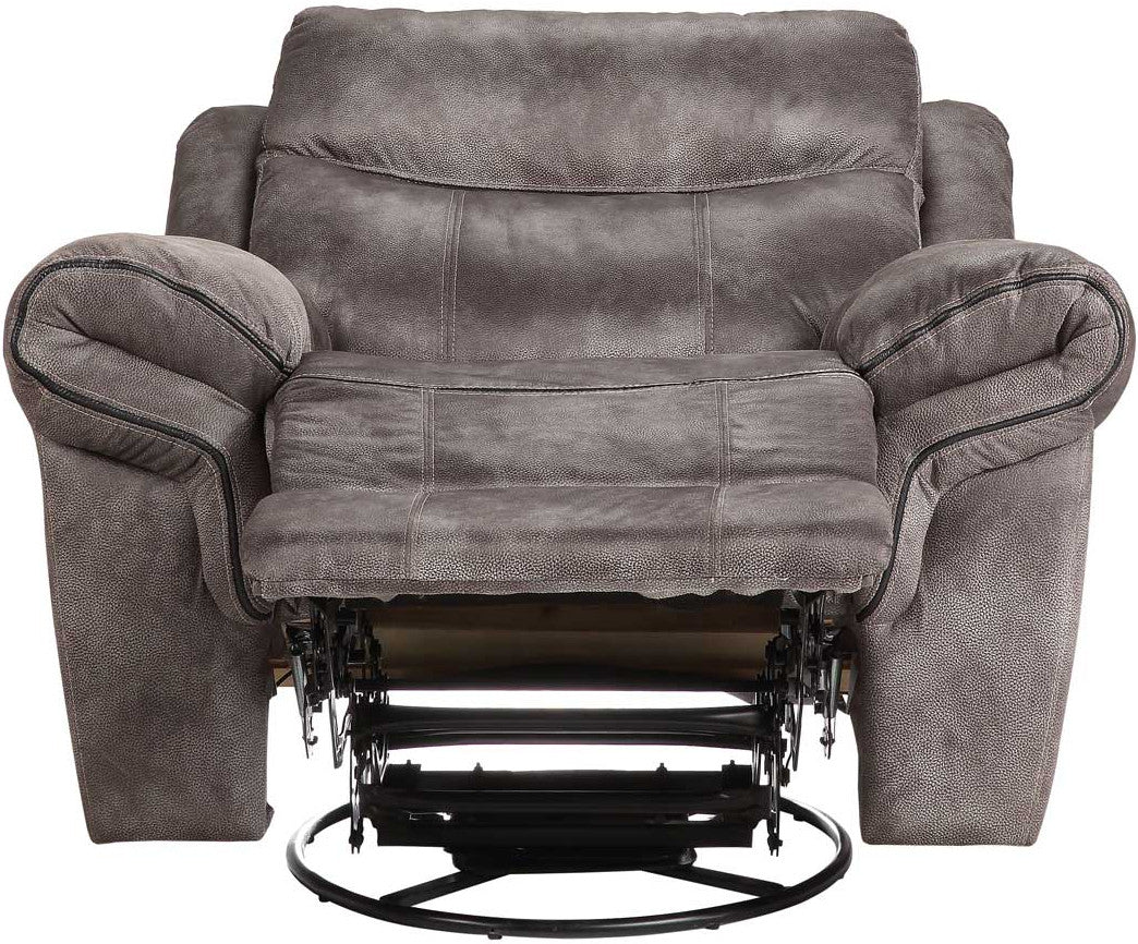 SNIDER Gray 44" Wide Swivel Glider Recliner