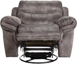 SNIDER Gray 44" Wide Swivel Glider Recliner