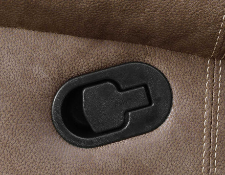 SNIDER Brown 44" Wide Swivel Glider Recliner