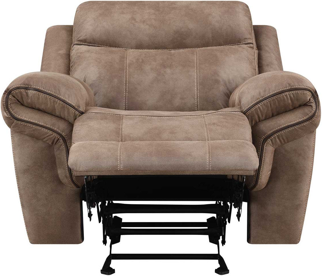 SNIDER Brown 44" Wide Swivel Glider Recliner