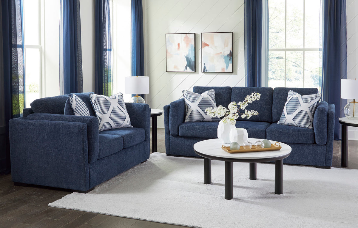 SORBONNE Navy Blue Sofa & Loveseat