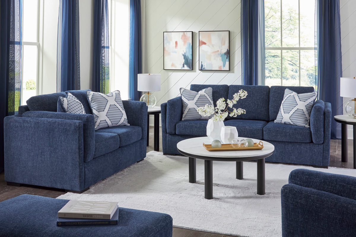 SORBONNE Navy Blue Sofa & Loveseat