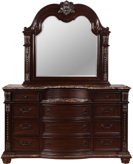 STANLEY B1600 Dark Cherry Bedroom Set