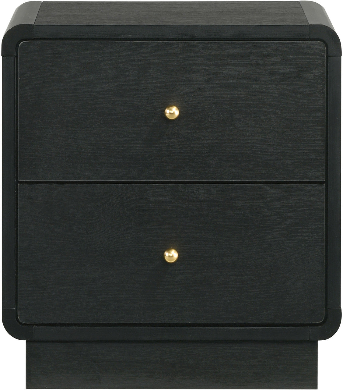 STAVER Black 22" Wide x 24" Height Nightstand