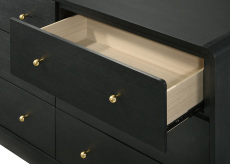 STAVER Black 59" x 72" Height Dresser & Mirror