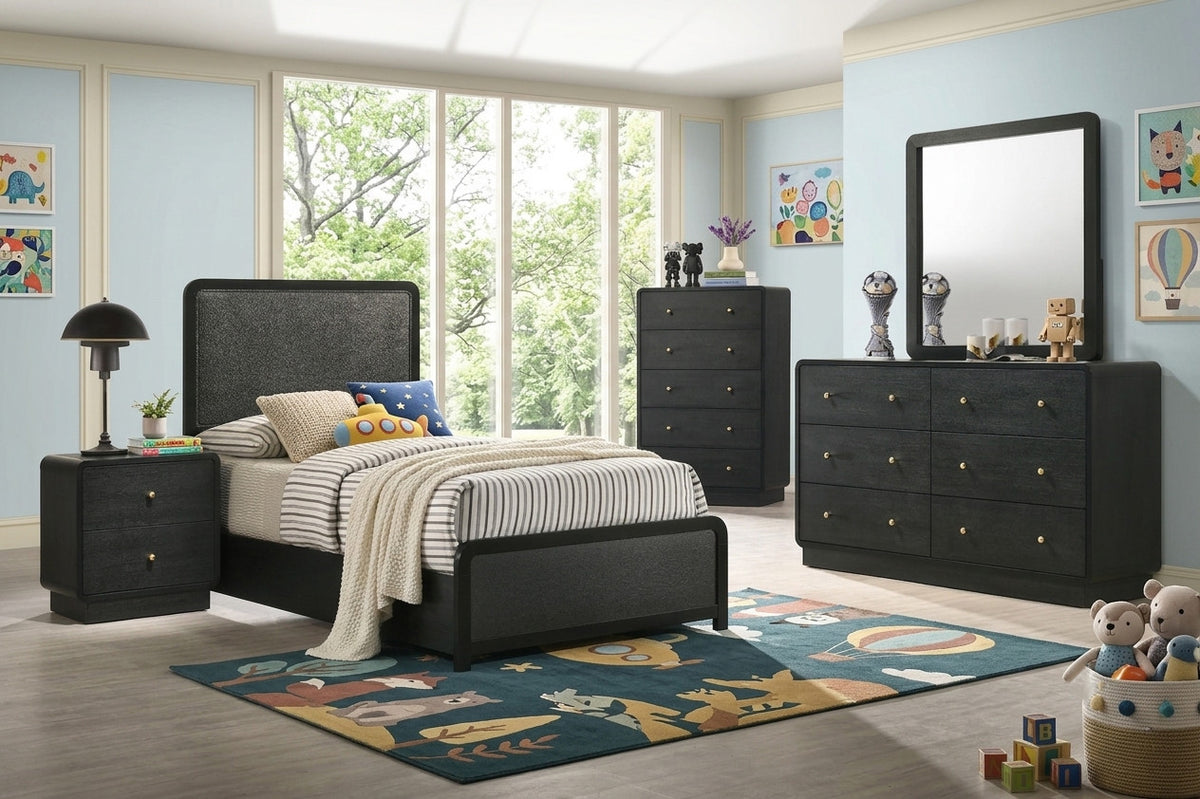 STAVER Black Youth Bedroom Set