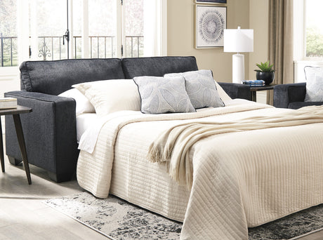 STELLAR Dark Gray 95" Wide Queen Sofa Sleeper