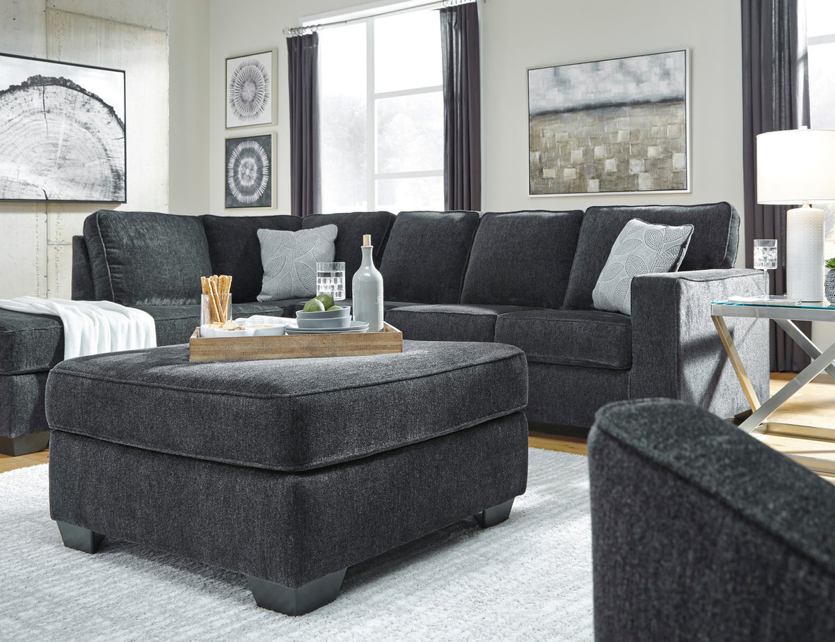 STELLAR Dark Gray 36" x 36" Oversized Ottoman